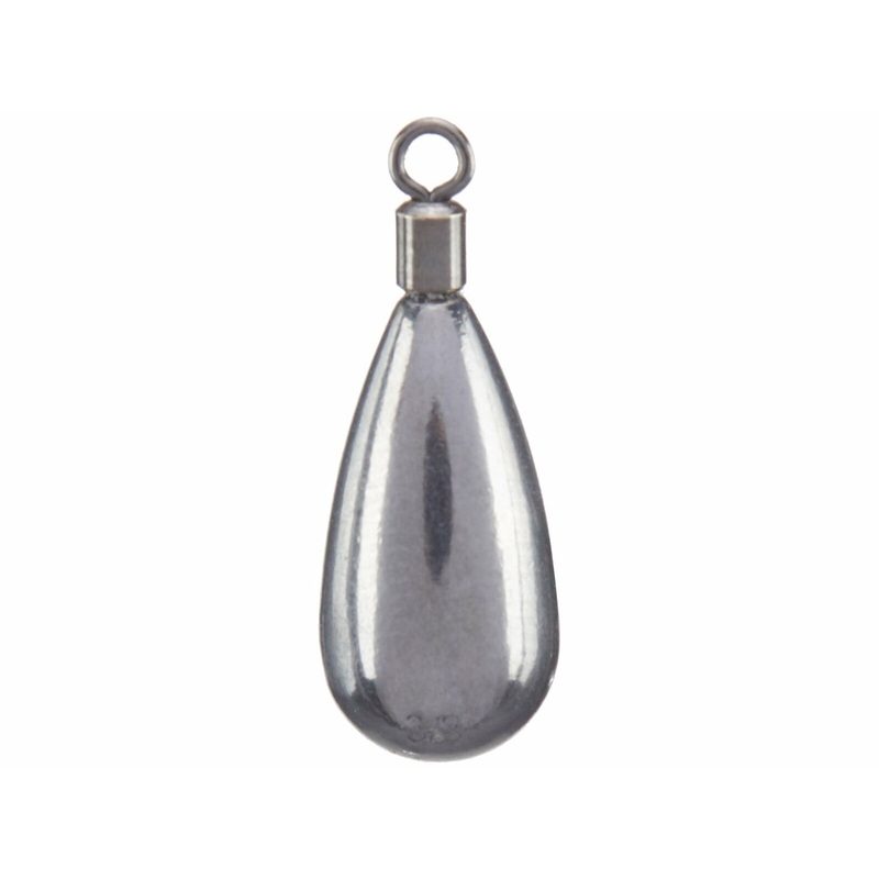 WOO! Tungsten Tear Drop Closed Eye Unpainted Drop Shot Weight 1/8 oz