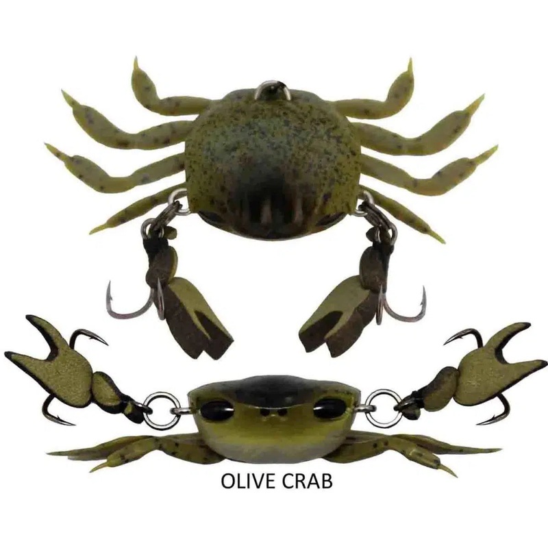 Cranka Crab Treble Hook Model Light 3.9g 50mm Lures Olive