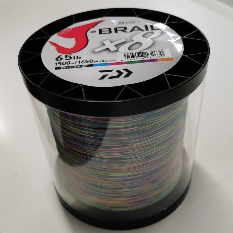 Daiwa J-BRAID X8 PE Line 1500m Multi Color PE #4.0 – 40lb