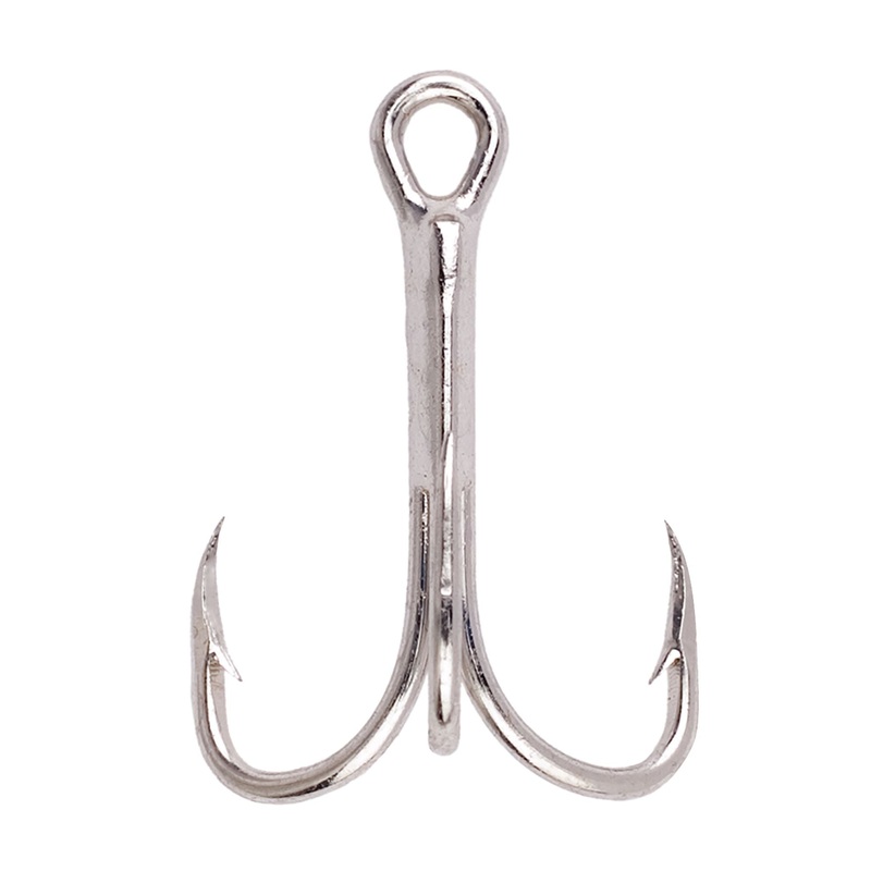 Eagle Claw 3X Regular Shank Curved Point Treble Hook 6