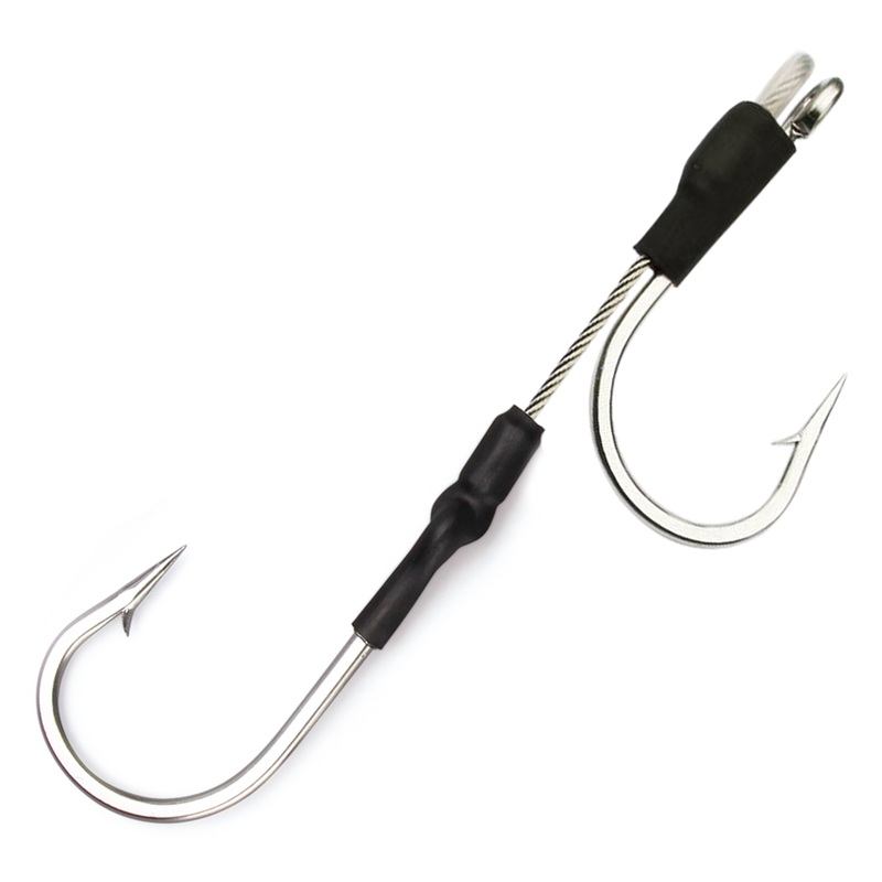 Fathom Trolling Lance Stainless Double Hooksets 8/0 MUSTAD 7691S