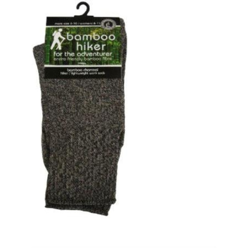 Bamboo Charcoal Hiker Socks 06-Oct Charcoal
