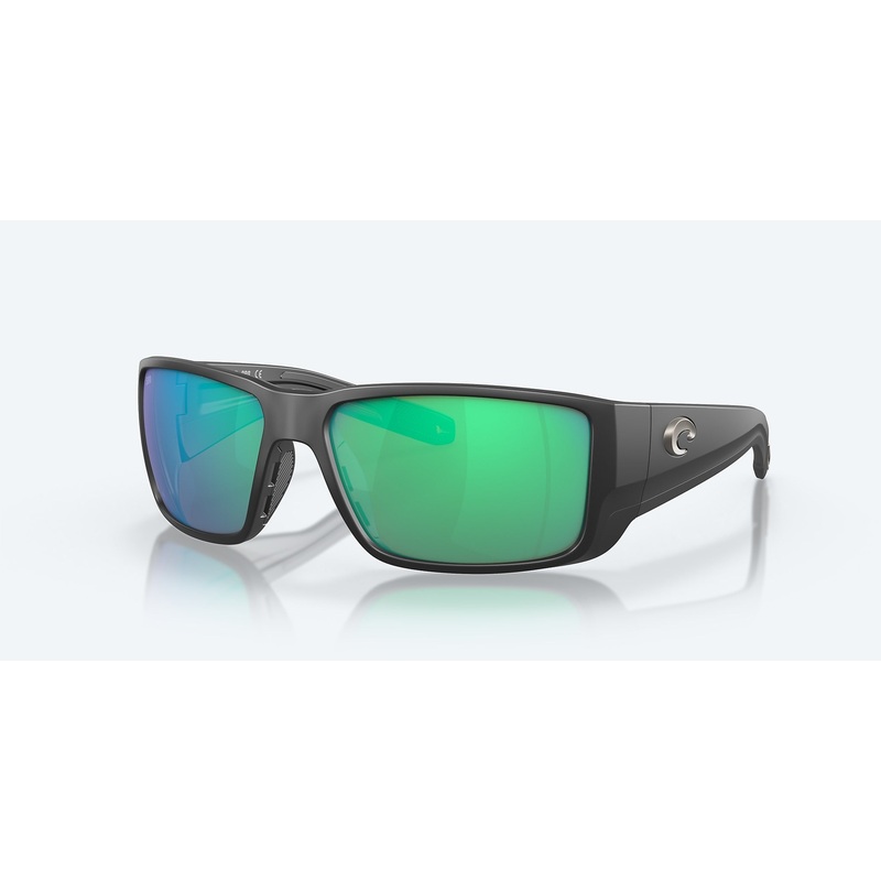 Costa Blackfin PRO Polarized Sunglasses Matte Gray Polarized Glass (580G) Green Mirror