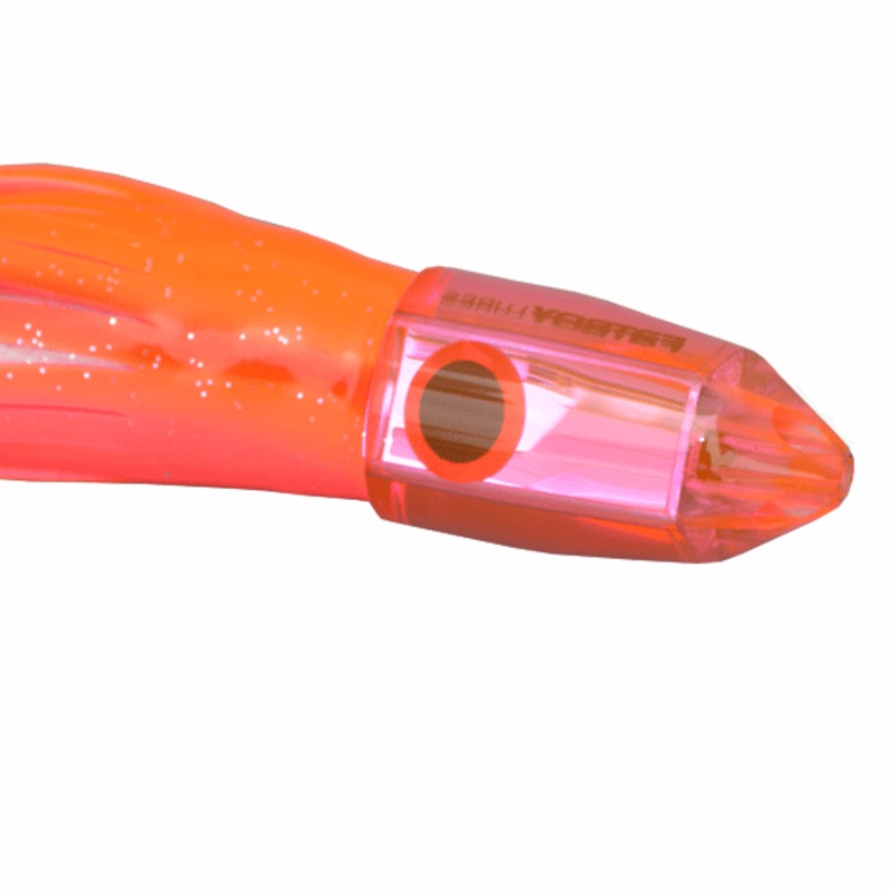 Fatboy Lures 8″ Sniper Jet with Custom Single Hook Rig Skirted Trolling Lure Maui Magic