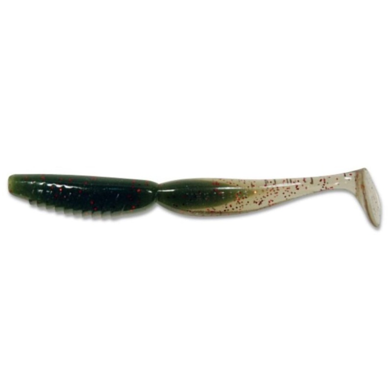 MEGABASS Spindle Worm 4 (Original) (10 cm) OLIVE RED FLAKE