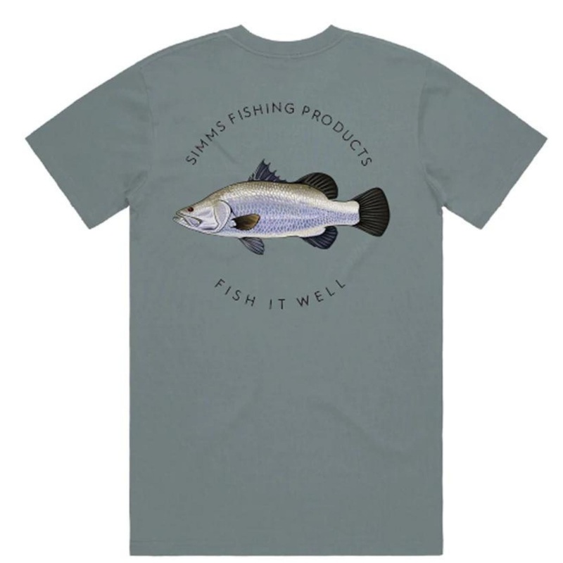 Simms Barramundi T-Shirt S LAKE BLUE