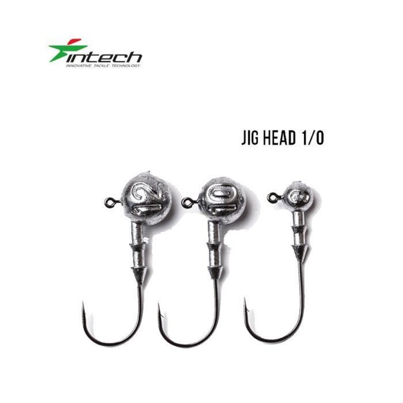 Ttes plombes INTECH DJ Head H1/0 (31.7mm) 3gr (4pcs)