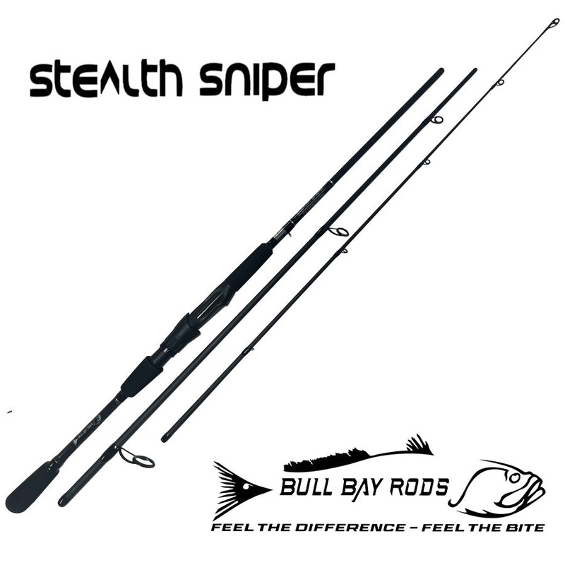 Bull Bay Stealth Sniper Travel Rod – 3 Piece 7ft 6lb – 12lb Medium Fast Action 3 piece w/case