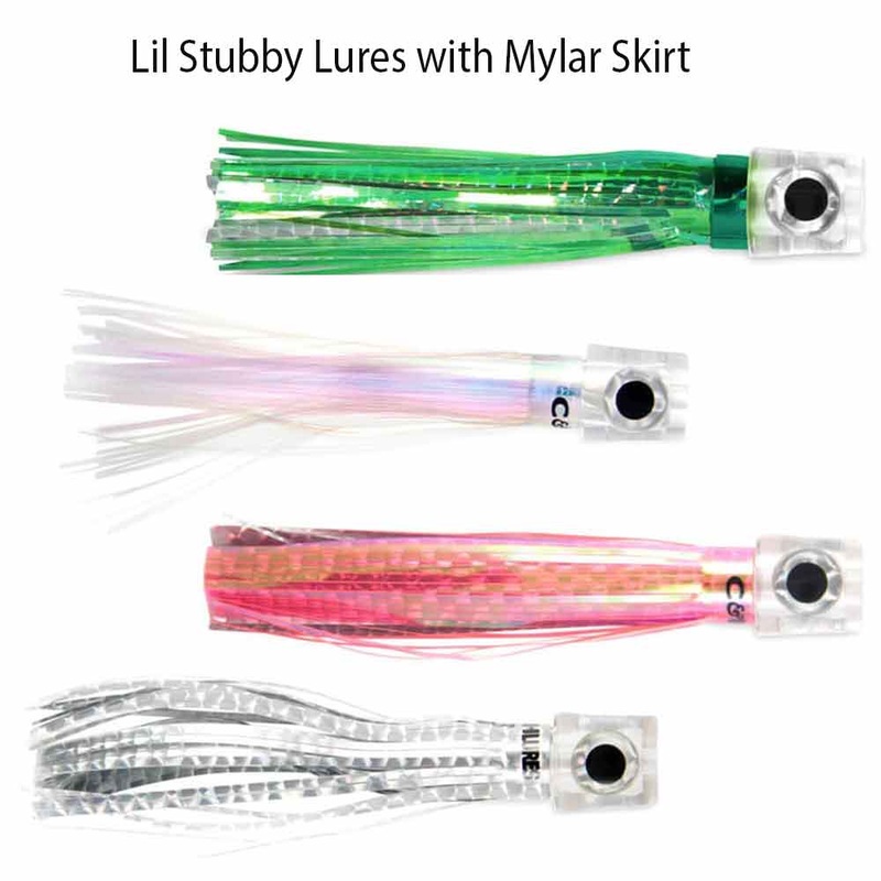 C&H Lil’ Stubby Mylar Lure GREEN/YELLOW