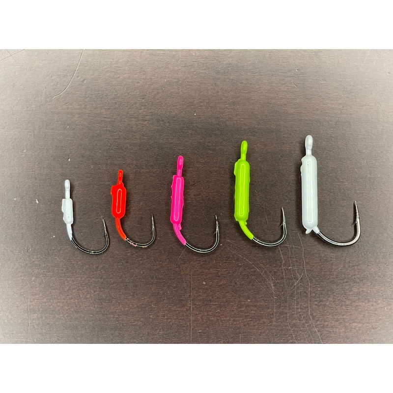 Captain Chappy Weighted Hook Jig (Owner Aki Hook) Pink 1/32oz 4ct