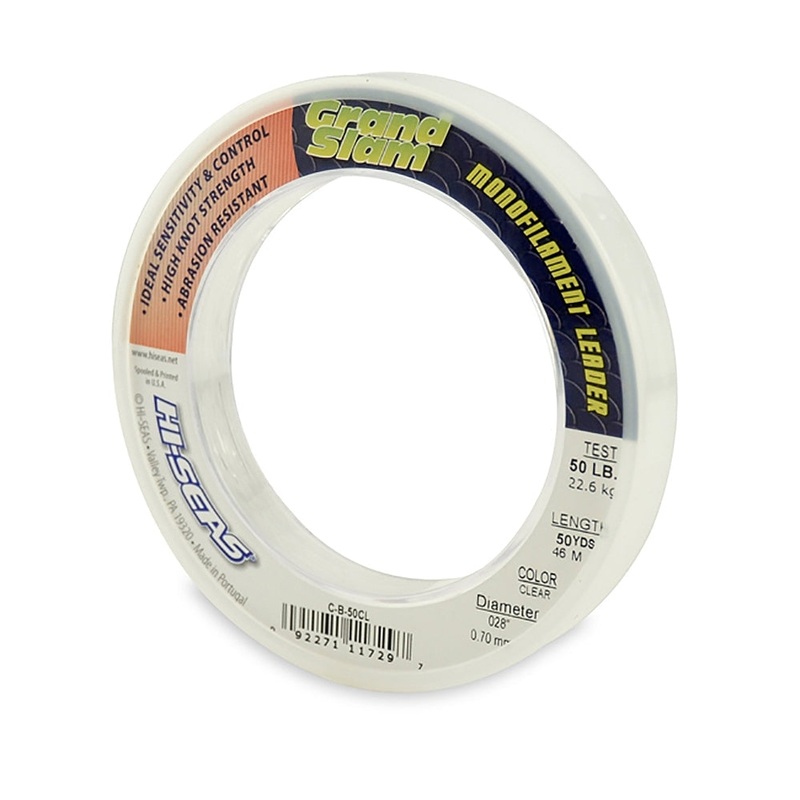 Hi-Seas Grand Slam Mono Leader – Clear 35yds 130#