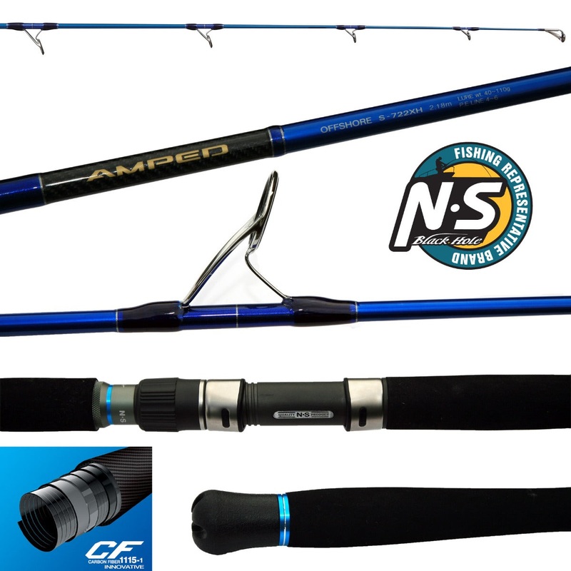 NS Black Hole AMPED Offshore Spin Rod – S-902H