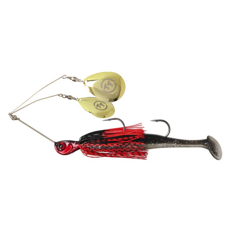 Tackle Tactics TT Tornado Plus Spinner Bait Lure Twin Spin Rigged 3/4oz Bloody Nightmare