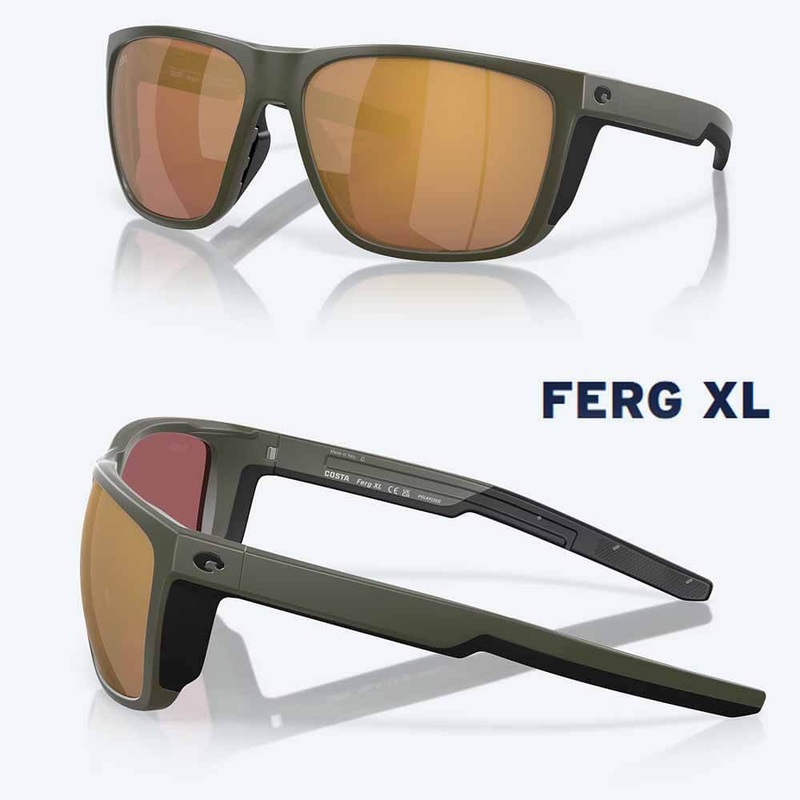 Costa Ferg XL Sunglasses MATTE OLIVE 580G GOLD