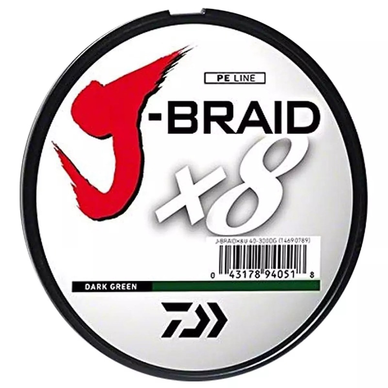 DAIWA J-Braid X8 Dark Green – 150m 0,06mm-4kg
