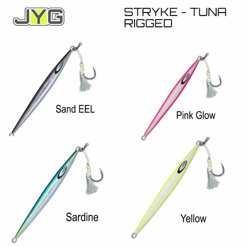 JYG Pro Stryke Tuna Rigged Slow Pitch Jig EEL 140G