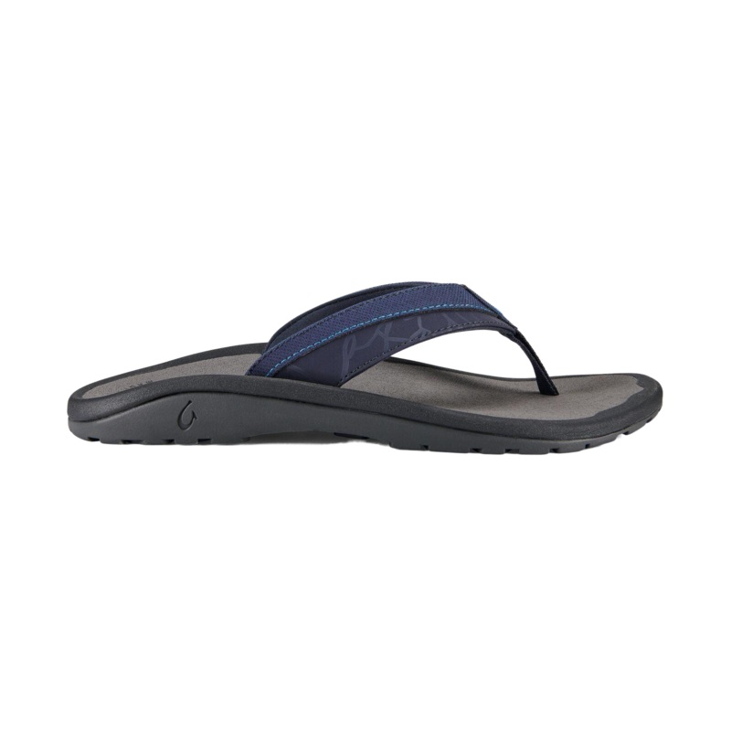 OluKai Mens ‘Ohana Koa Sandals CHAR/CHAR 8