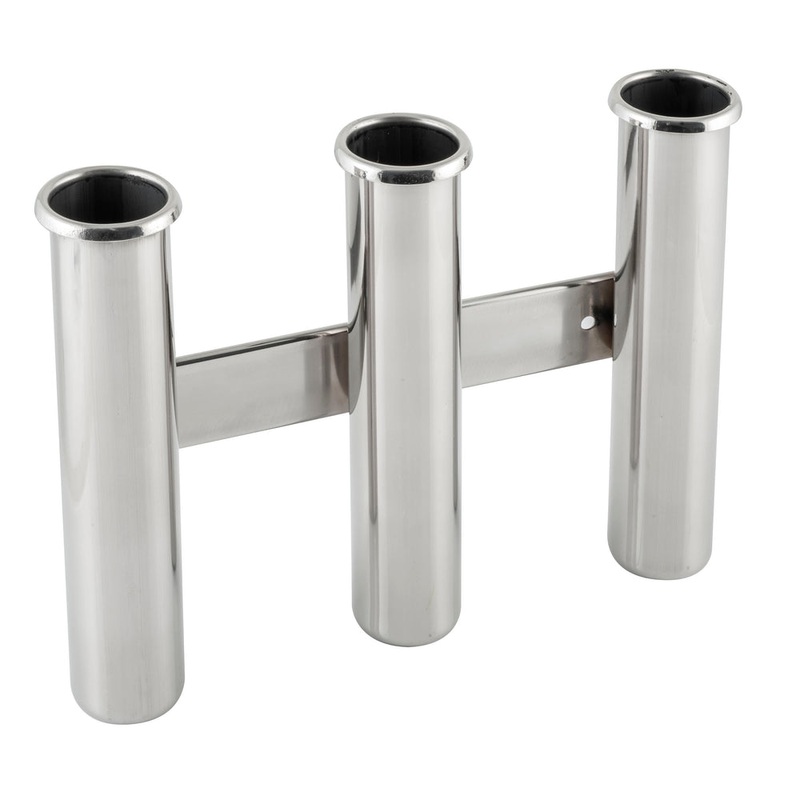 Shoreline Marine Stainless Steel Three Rod Holder