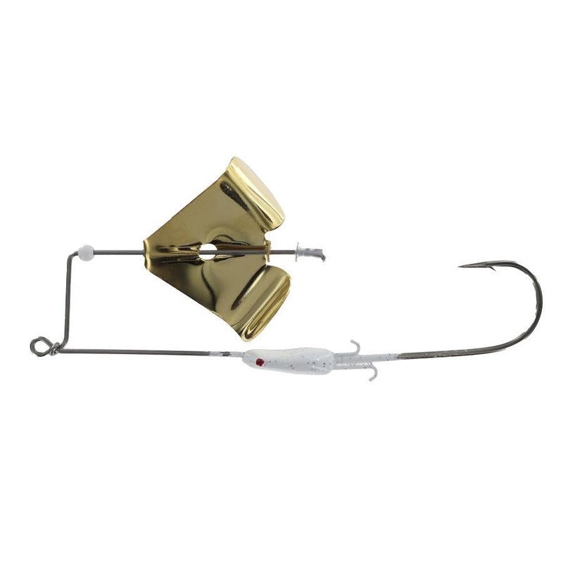 Crock O Gator Head Knocker X Bite Buzzbait White Gold 3/8oz