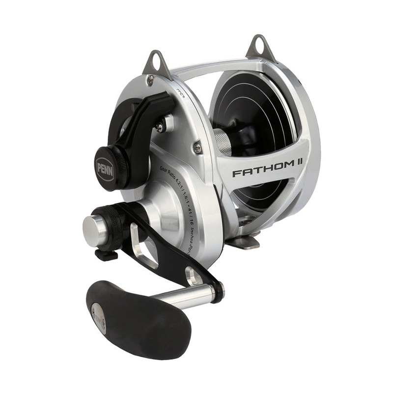 Penn Fathom II Lever Drag 2 Speed Overhead Reel 10XNLD2
