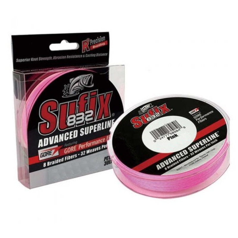 Sufix 832 Braided Fishing Line Pink 150yd 10lb