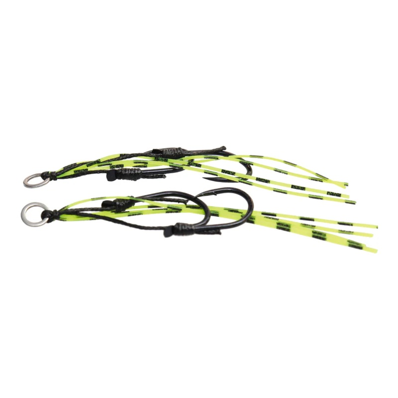 Tackle Tactics TT Assist Hooks Chartreuse Tiger Large