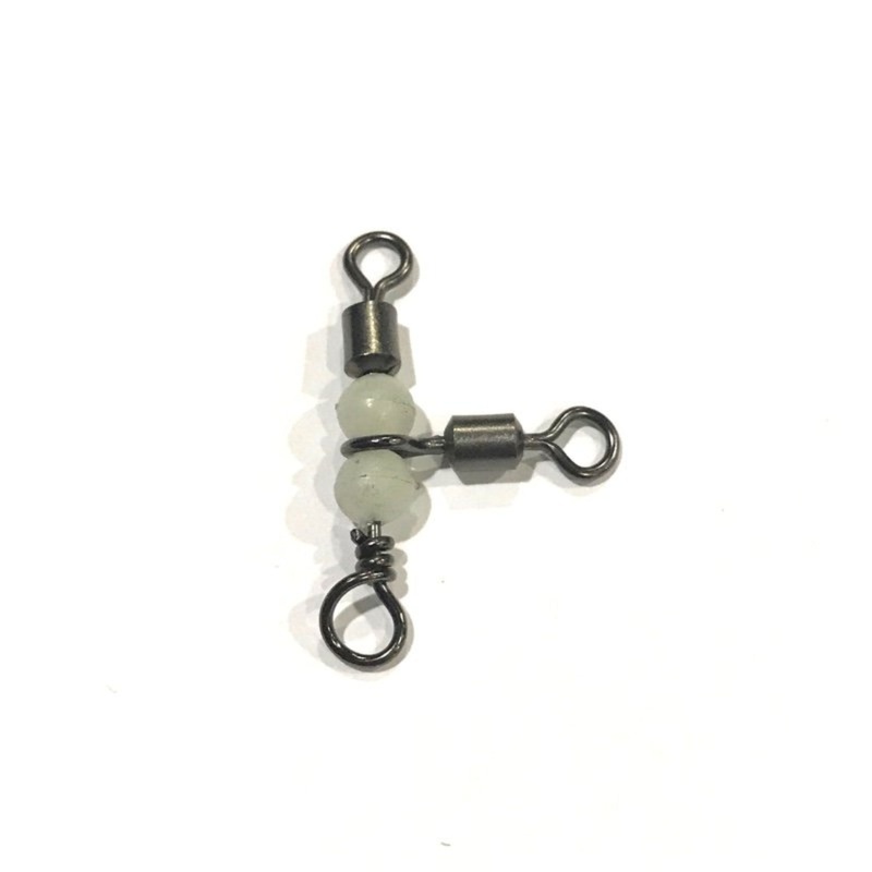 Tsunami Rolling T-Swivels with Glow Bead 1/0