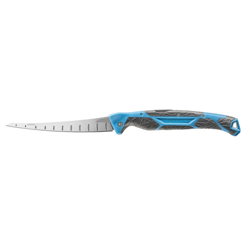 Gerber Controller Folding Fillet Knife Saltrx CYAN 6 INCH