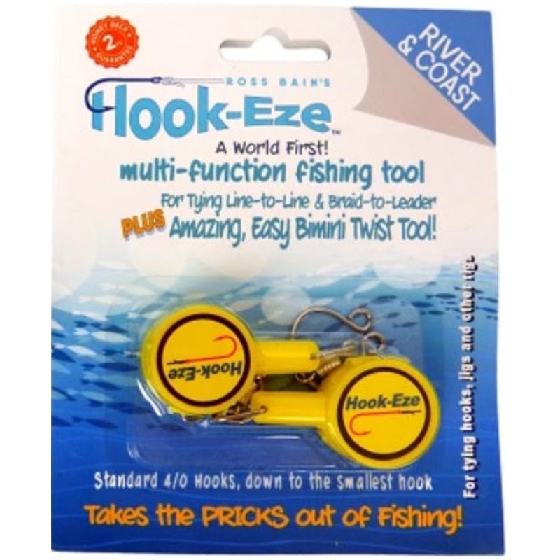 Hook Eze Knot Tying Tool Twin Pack Blue