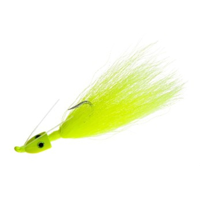 Hookup Lures Weedless Bucktail 1/4oz Chartreuse
