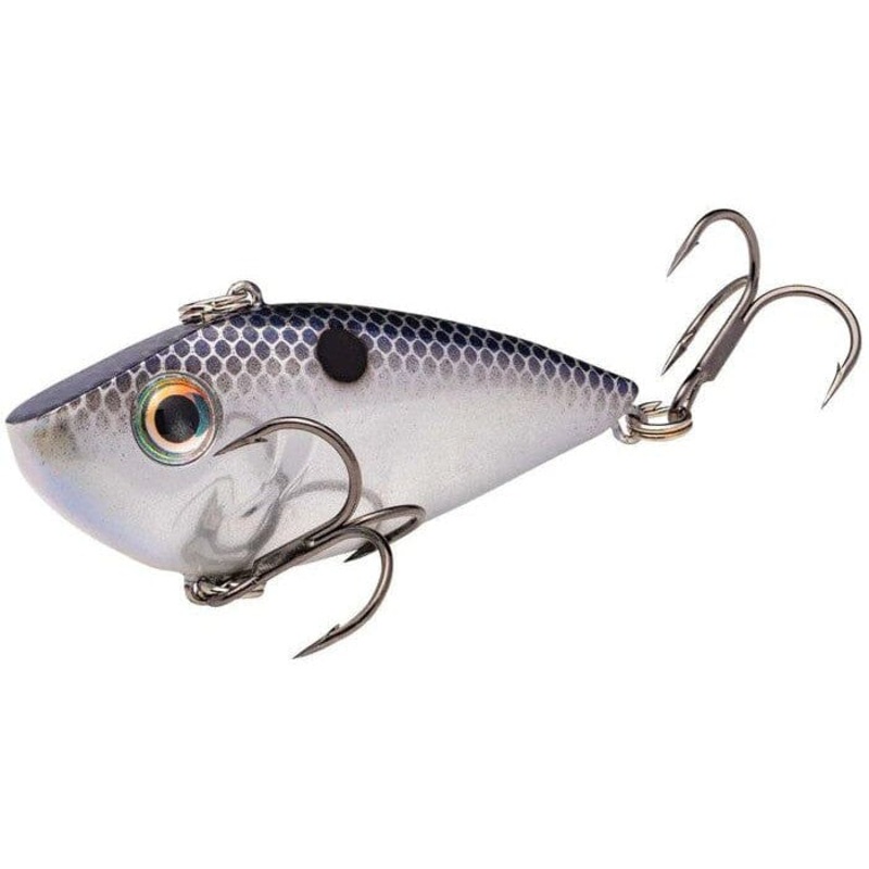 Strike King Red Eyed Shad Tungsten 2 Tap Smokey Chrome Blue 1/2 oz