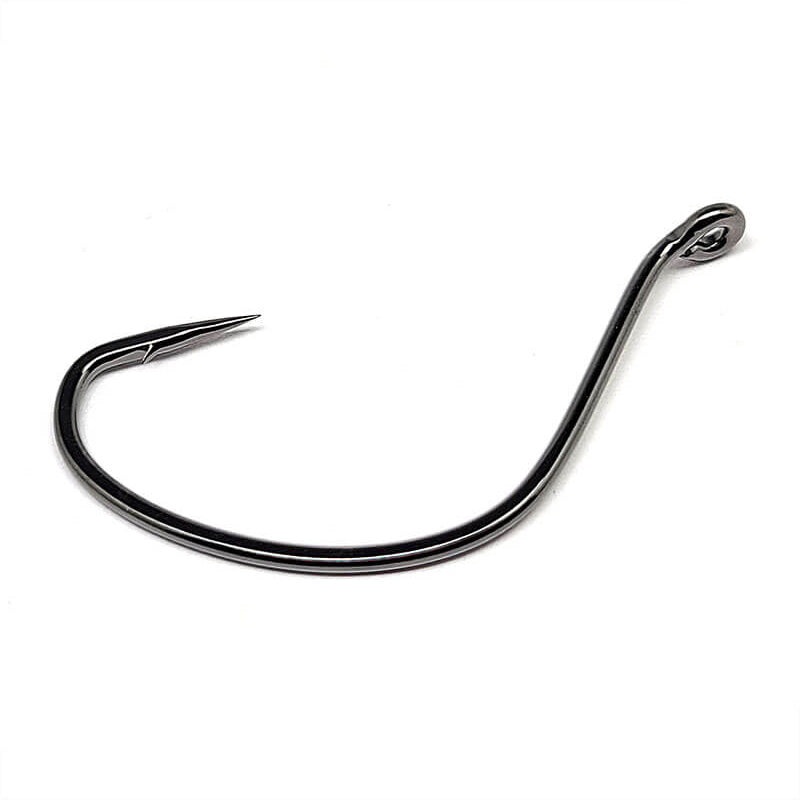 Gamakatsu Shiner Hooks Upturned Eye NS Black 1/0 6pk