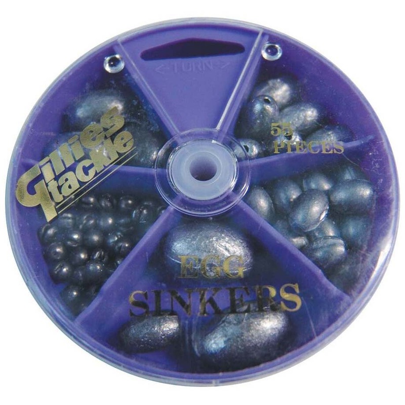 Gillies 55-Piece Egg Sinker Assorted Dial Pack