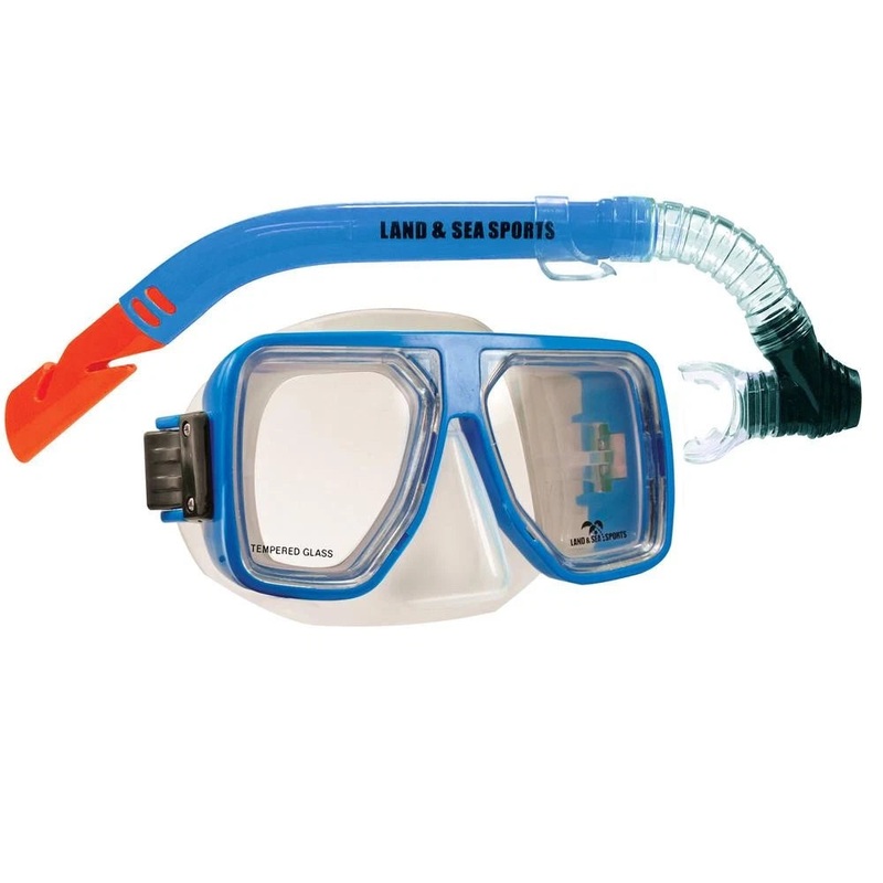 Land and Sea Bermuda Mask Snorkel Set Blue