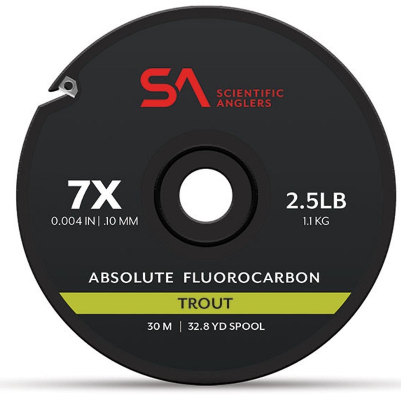 Scientific Anglers Absolute Fluorocarbon Trout 30m 1X Clear