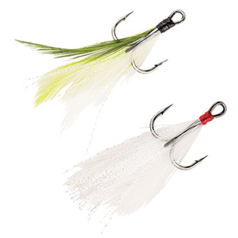 Berkley Fusion Feathered Trebles 6 White