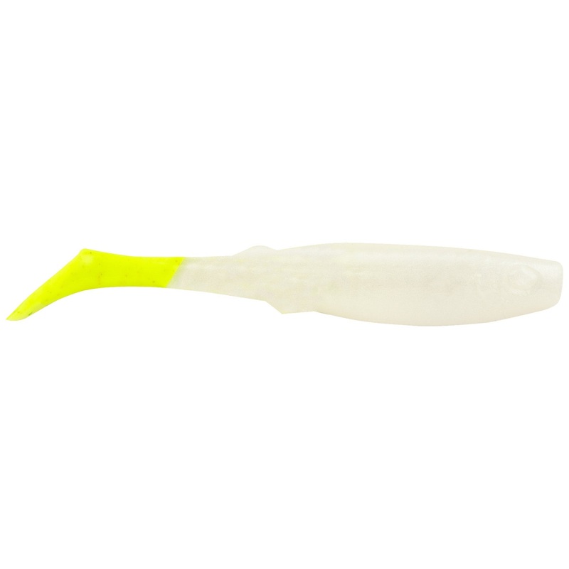 Berkley Gulp! Paddleshad 3″ Pearl White/Chartreuse