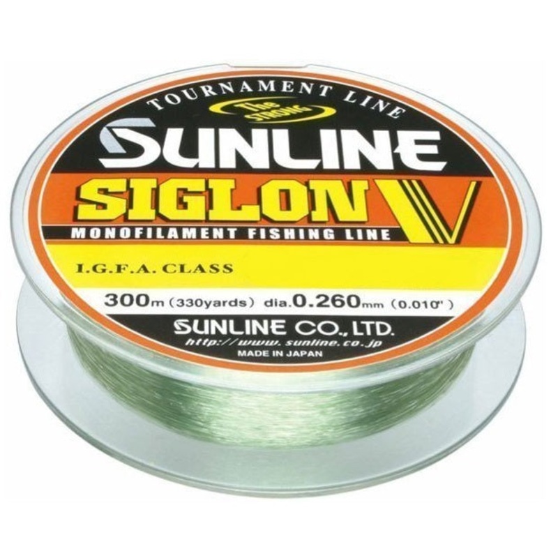 Sunline Siglon V Tournament 300m Green Monofilament Line 10lb