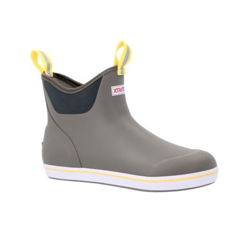 XtraTuf 6″ Ankle Deck Boot – Gray/Yellow 7