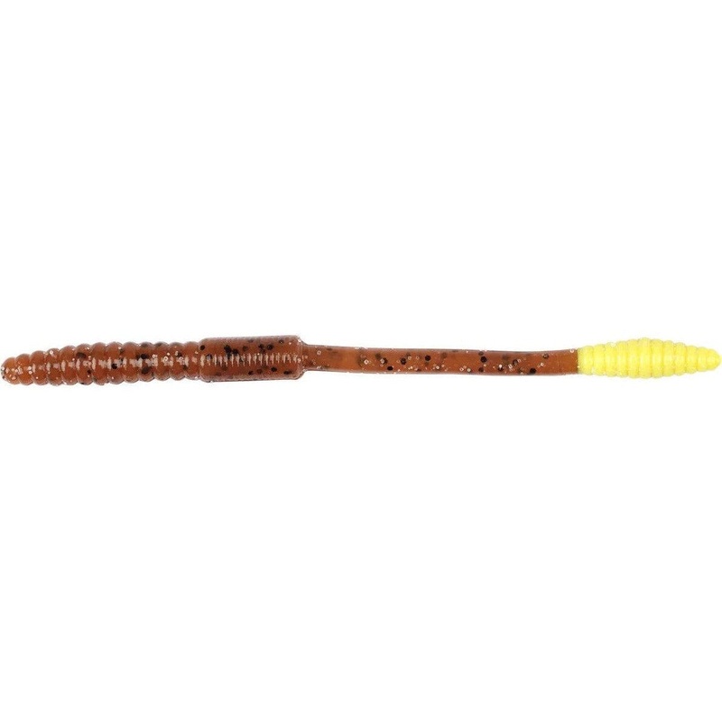 Big Bite Baits Squirrel Tail Worm Pumpkin Chart. Tail 6″ 10pk