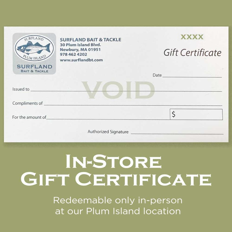 In-Store Gift Certificates $10.00