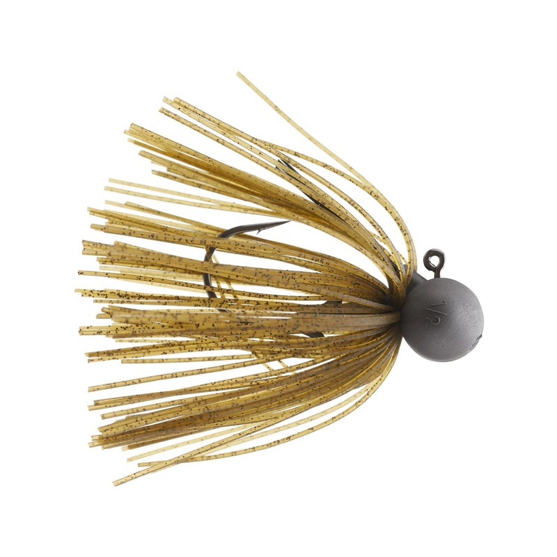 Keitech Tungsten Football Jig Green Pumpkin 101 1/4 oz