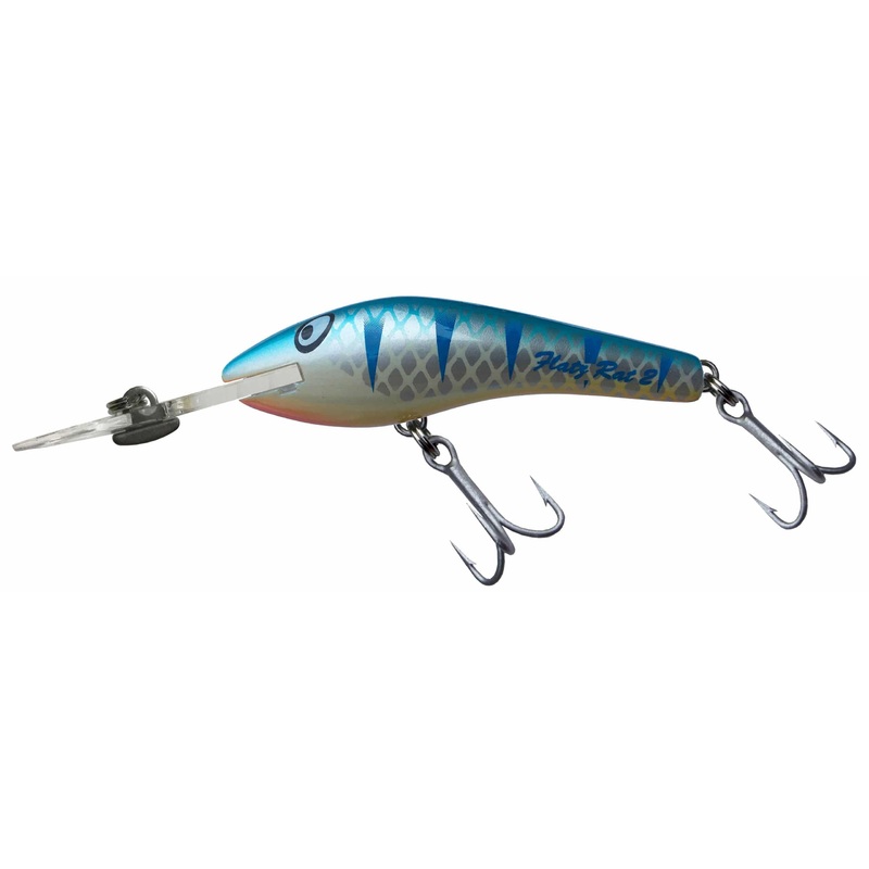 Killalure Flatz Rat 2 Hard Body Lure +10 Blue Yellow