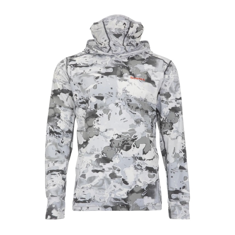 Simms SolarFlex Guide Cooling Hoody Cloud Camo Grey S