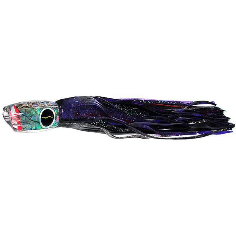 Black Bart Hot Breakfast Skirted Trolling Lure PU/BKD – Purple Black Dot