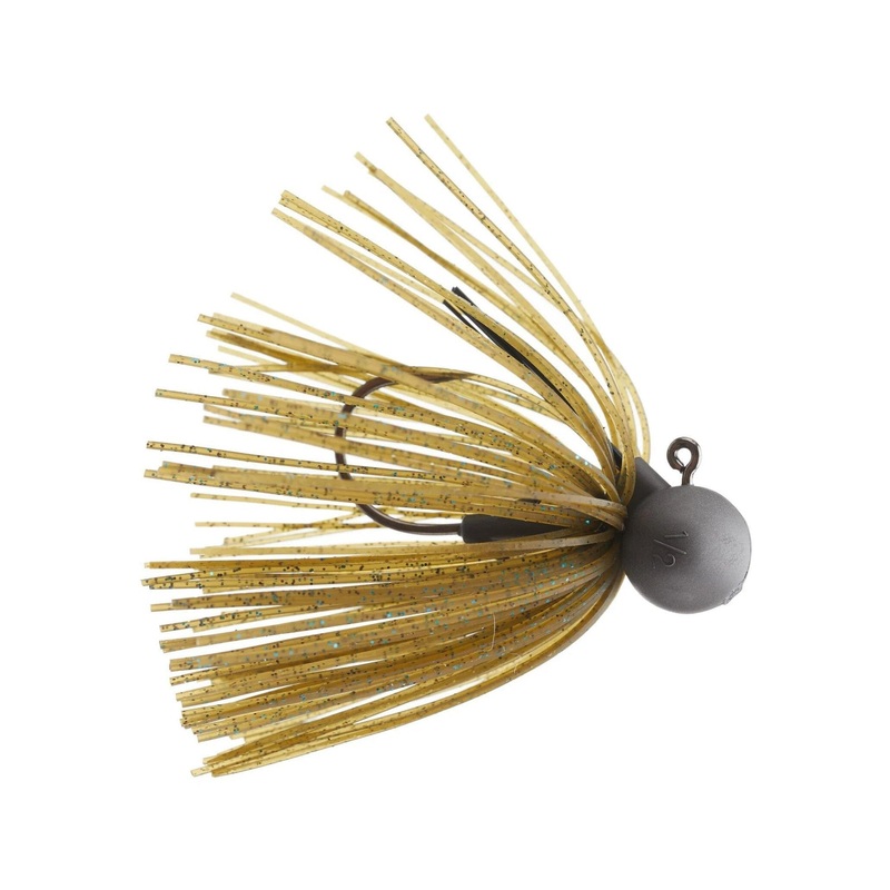 Keitech Tungsten Football Jig Green Pumpkin Blue 207 1/4 oz
