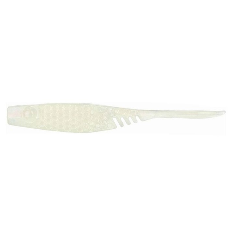 NetBait BaitFuel HexTek Eko Shad Pro Albino Pearl 3″ 10pk