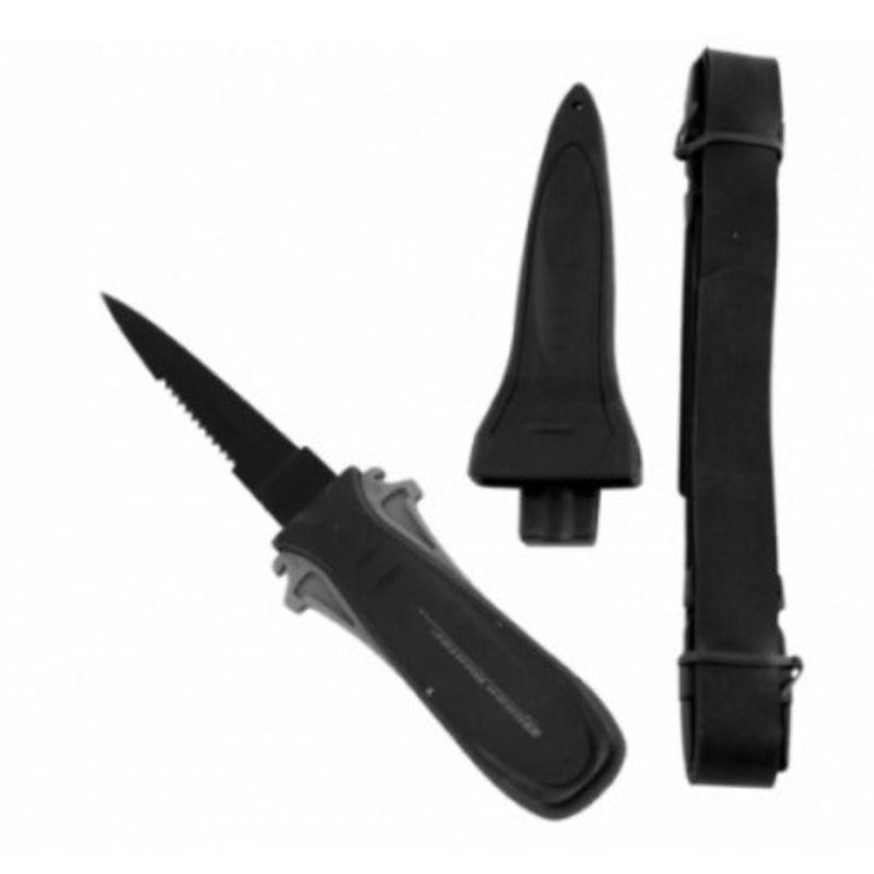 Ocean Hunter Assassin Dive Knife 19cm/9cm Blade BLACK