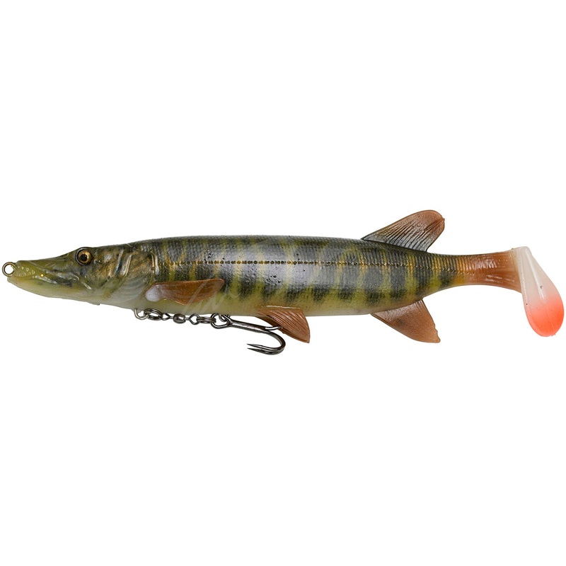 SAVAGE GEAR 4D Pike Shad – 200 mm 01 Striped Pike
