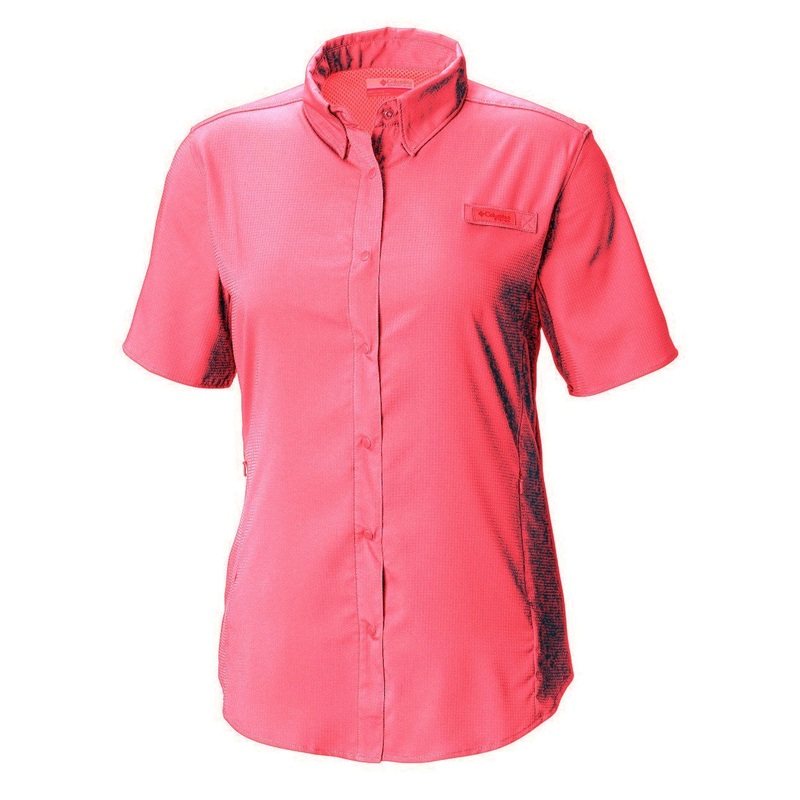 Columbia Tamiami Short Sleeve Shirt – Bright Geranium Large